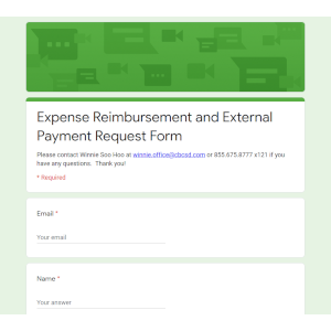 Online Expense Reimbursement
