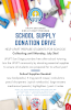 UPLIFT San Diego School Supply Donation Drive Flyer