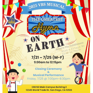 2025 VBS Musical - "The Greatest Hymn on Earth"