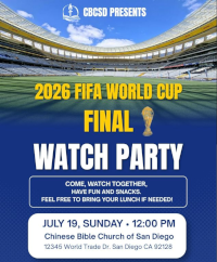 Flyer for 2026 FIFA World Cup Final watch party (thumbnail)